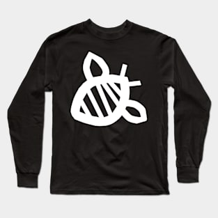 White Line Bumblebee Minimal Long Sleeve T-Shirt